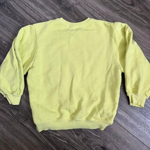 Agolde Thora Sweatshirt Size Small Yellow - Picture 6 of 7